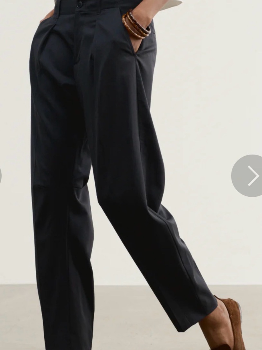 EUC AYR The Bam Wool Pleated Dress pants Black Size 2 - Picture 13 of 13